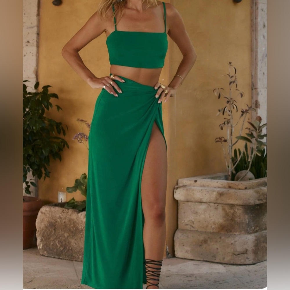 12th Tribe Emerald Green Maxi Set